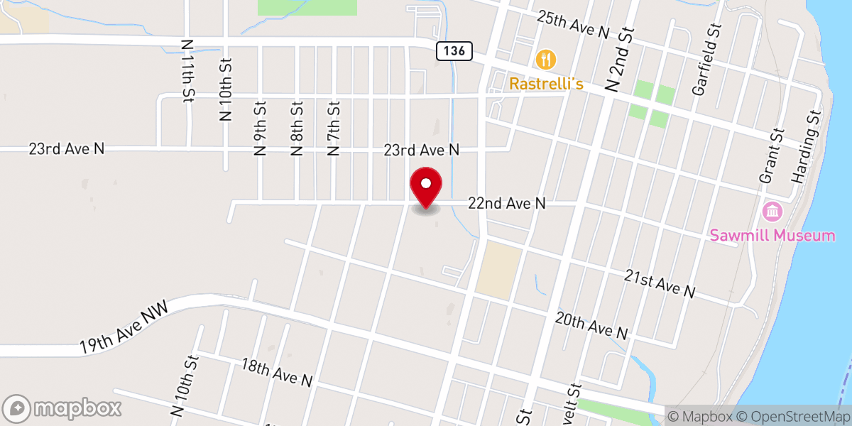 Map showing location of Clinton Seventh-day Adventist Church