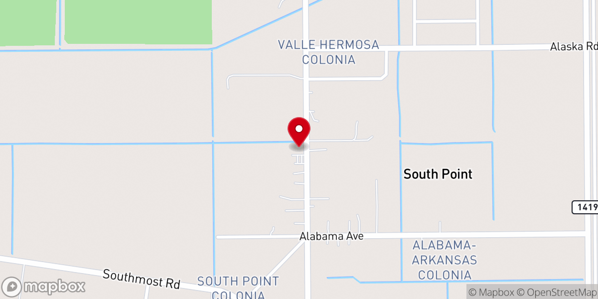 Map showing location of Saint Juan Diego de Guadalupe Catholic Church