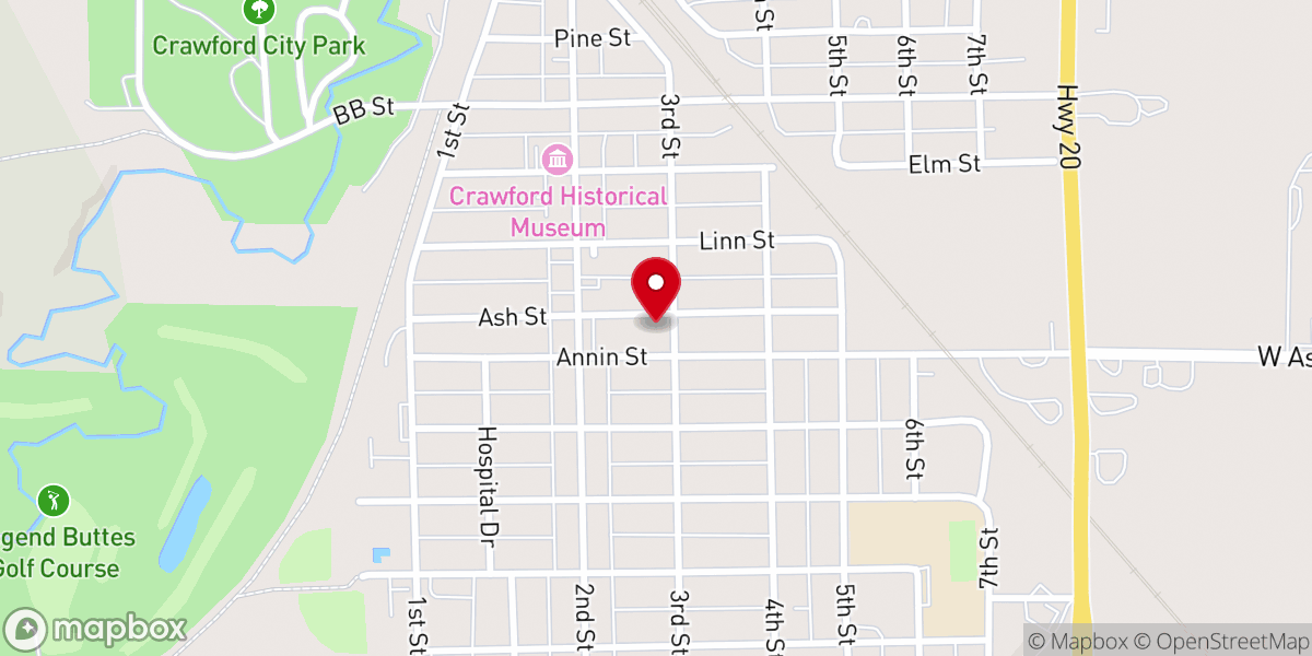 Map showing location of Congregational Church