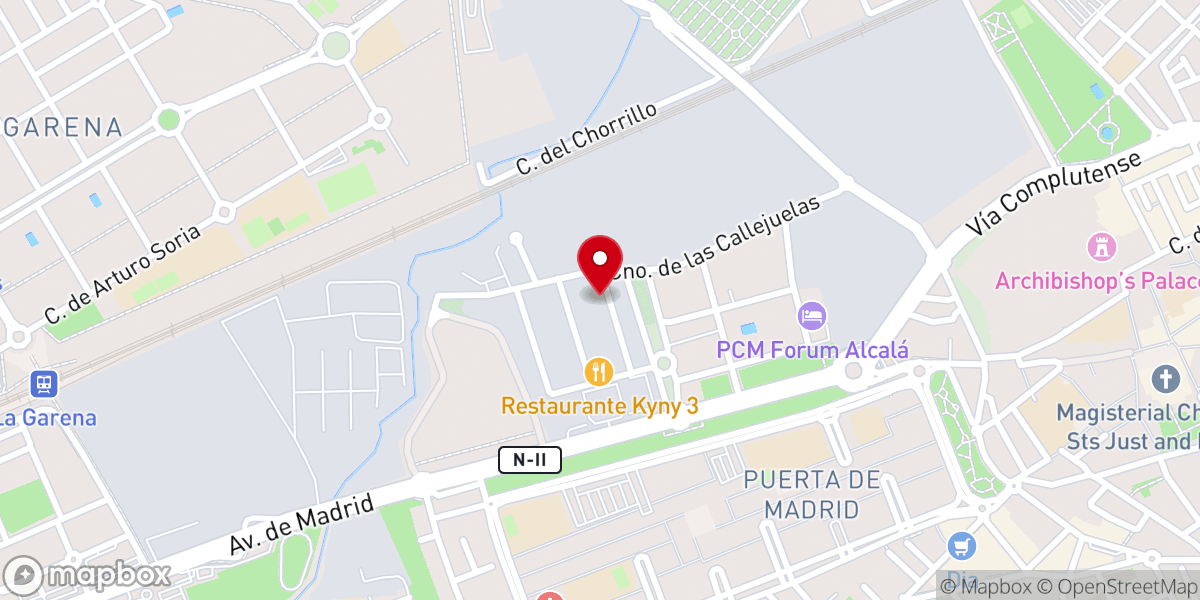 Map showing location of IPUE Alcalá de Henares - Iglesia Pentecostal Unida en Europa