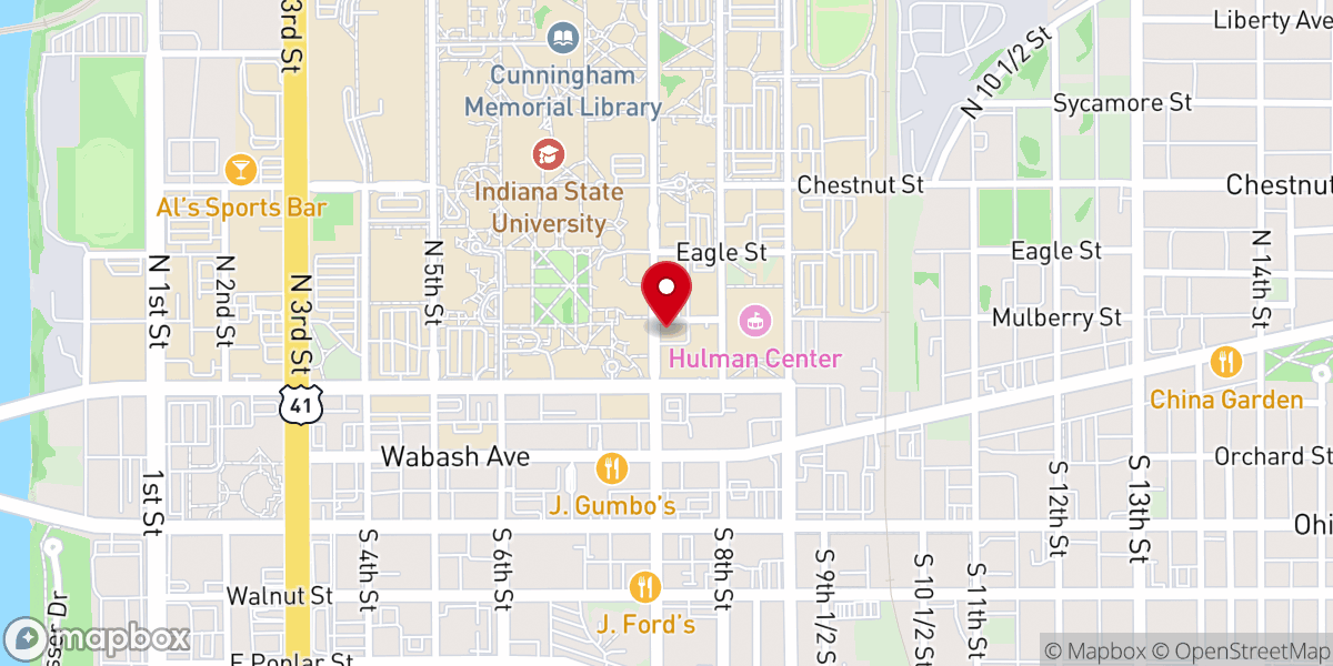 Map showing location of Central Presbyterian Church