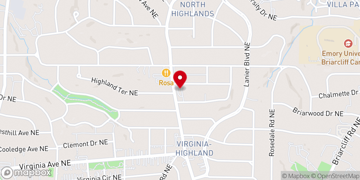 Map showing location of Grace Lutheran Church
