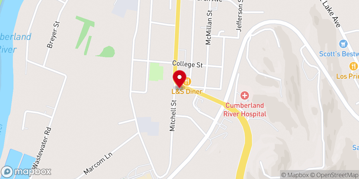 Map showing location of Celina United Methodist Church