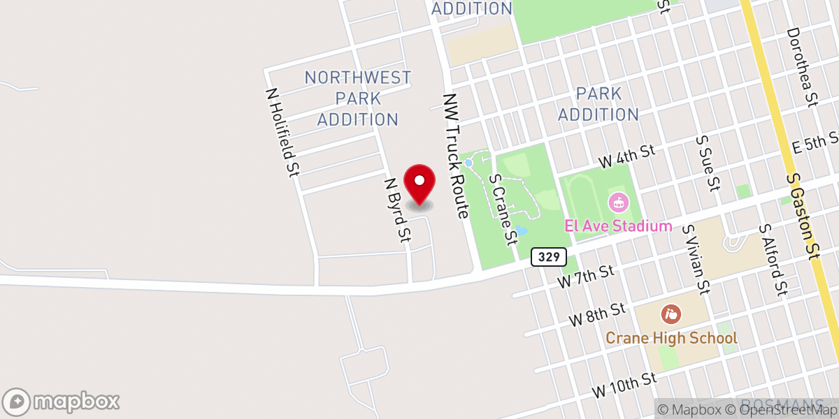 Map showing location of Mt. Zion Baptist Church