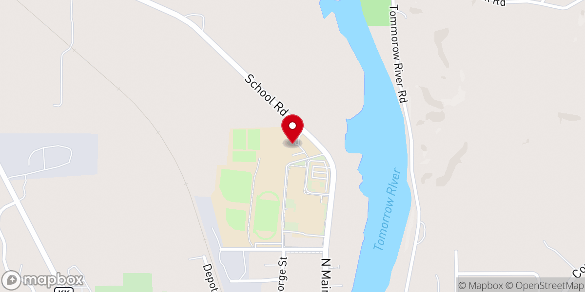 Map showing location of Jensen Community Center