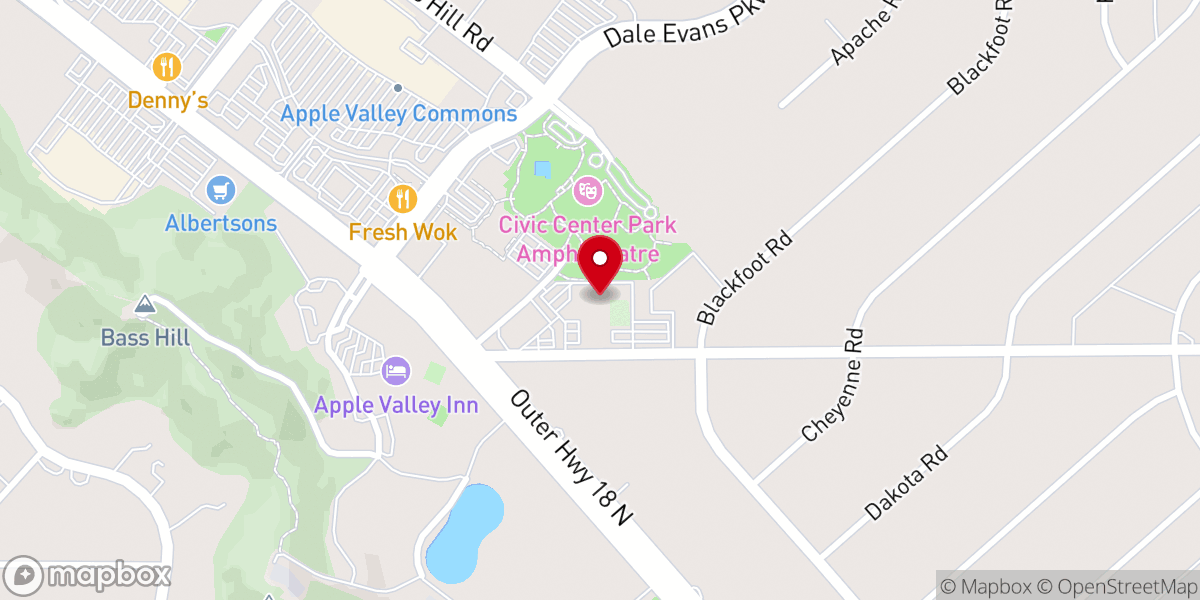 Map showing location of Church of the Valley
