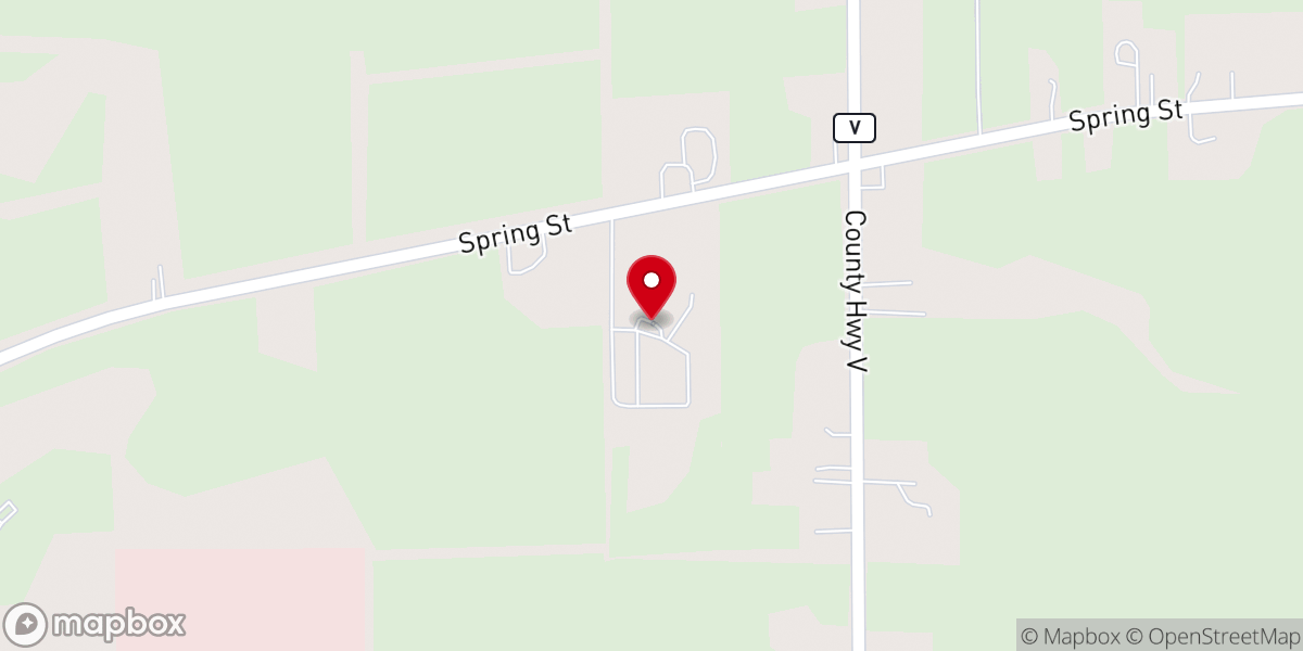 Map showing location of Racine Bible Church