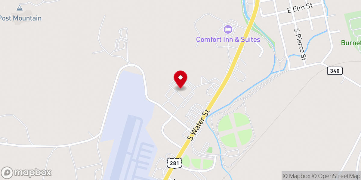 Map showing location of Hill Country Fellowship