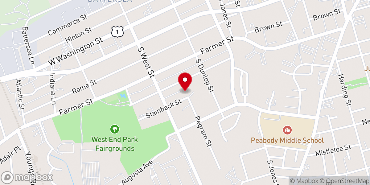 Map showing location of Church of the Lord Jesus Christ