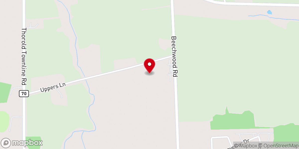 Map showing location of Bible Baptist Church