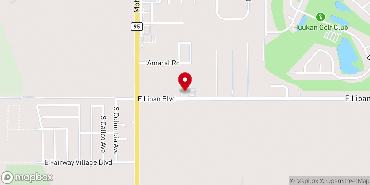 Map showing location of Mohave Valley United Methodist Church