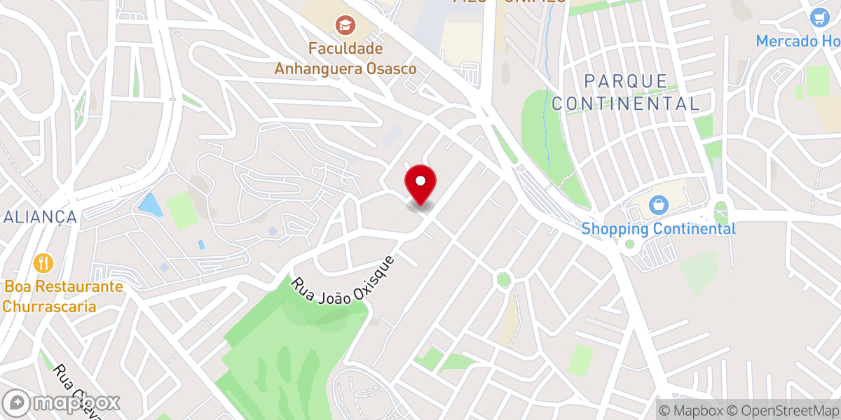 Map showing location of IEVY - Igreja Evangélica Vila Yara