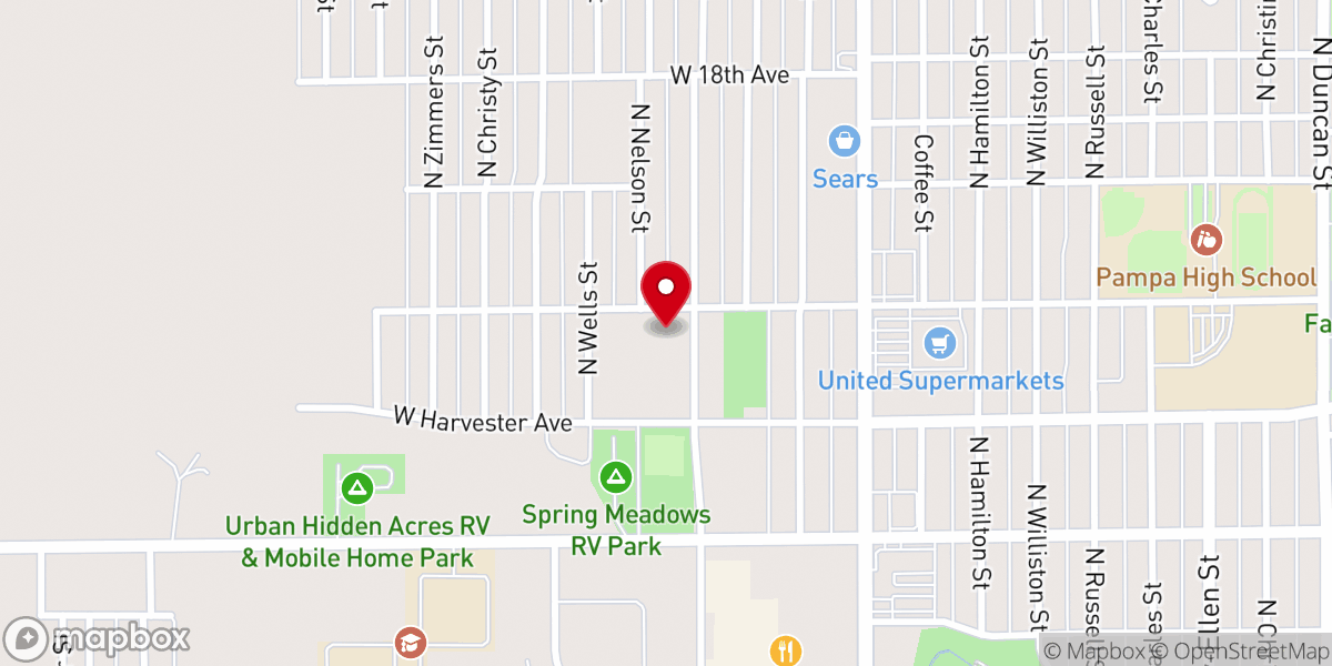 Map showing location of New Life Assembly of God