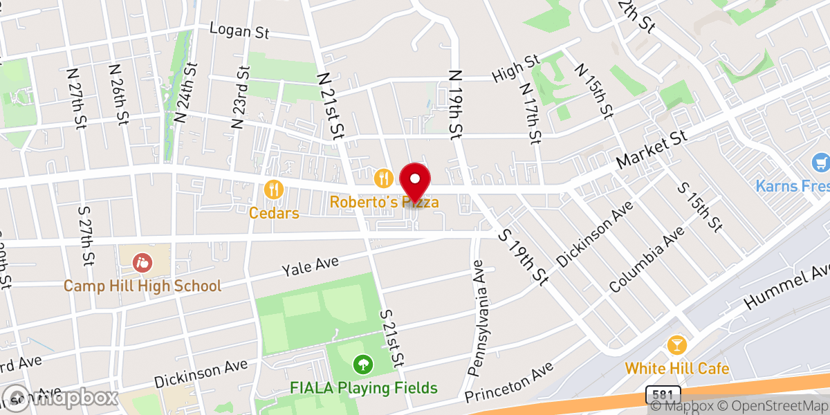 Map showing location of Market On Market