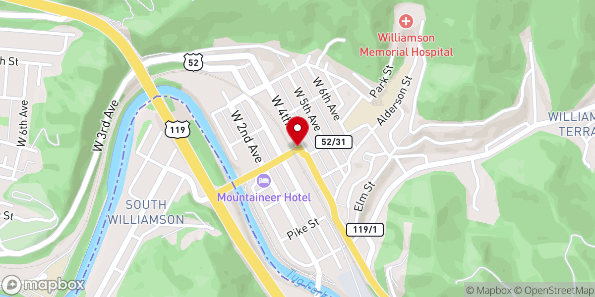 Map showing location of Hall Josh
