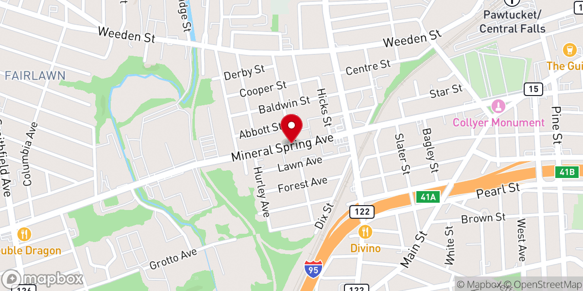 Map showing location of Hope Assembly Of God