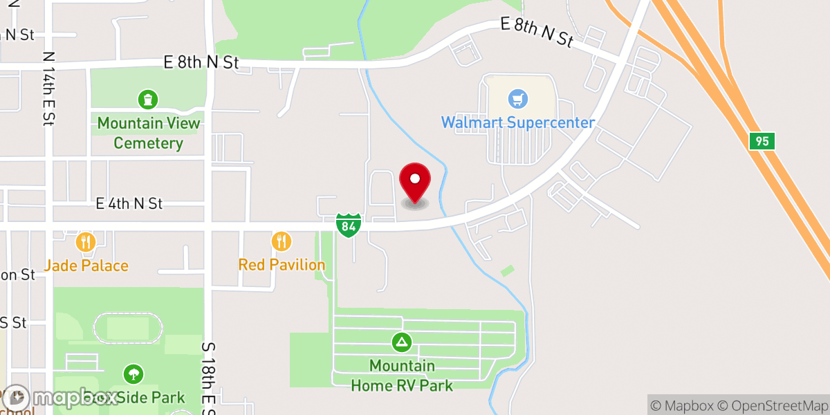 Map showing location of Grace Lutheran - Food Distribution Center