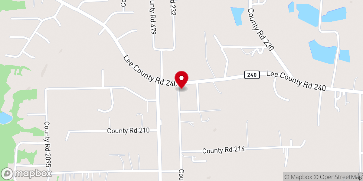Map showing location of Bethel Free Will Baptist Church