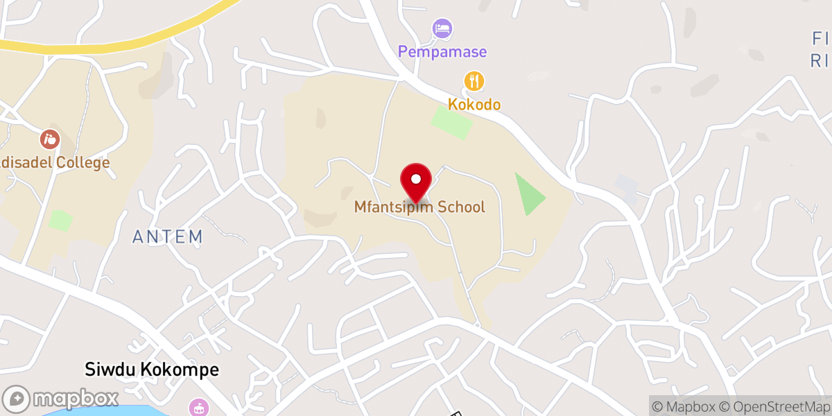 Map showing location of Prayer Chapel