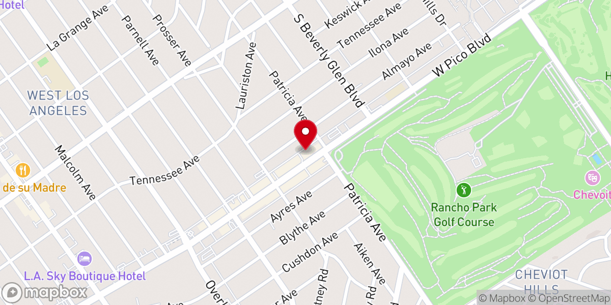 Map showing location of CBC Los Angeles