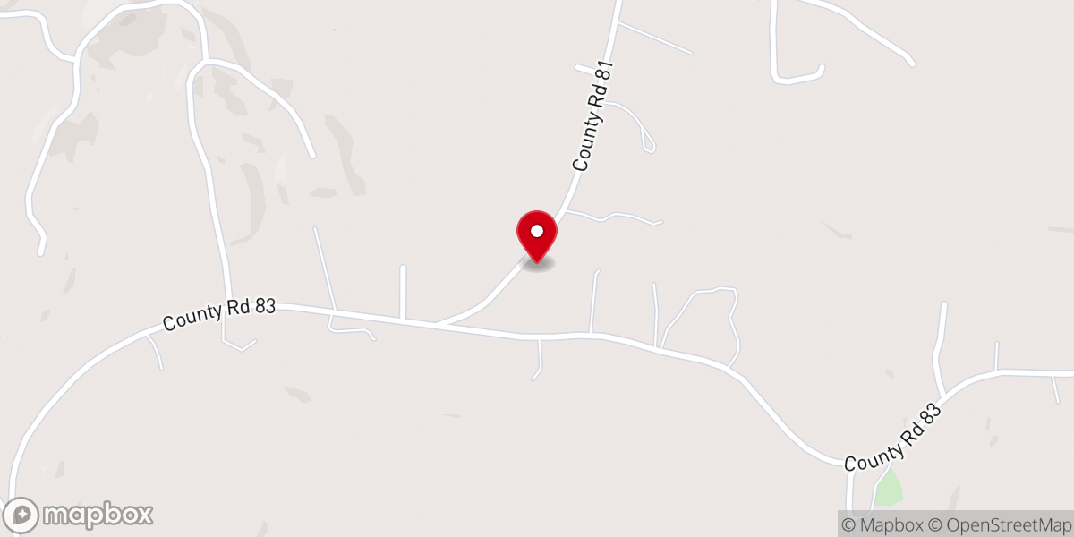 Map showing location of Pentecostal Church