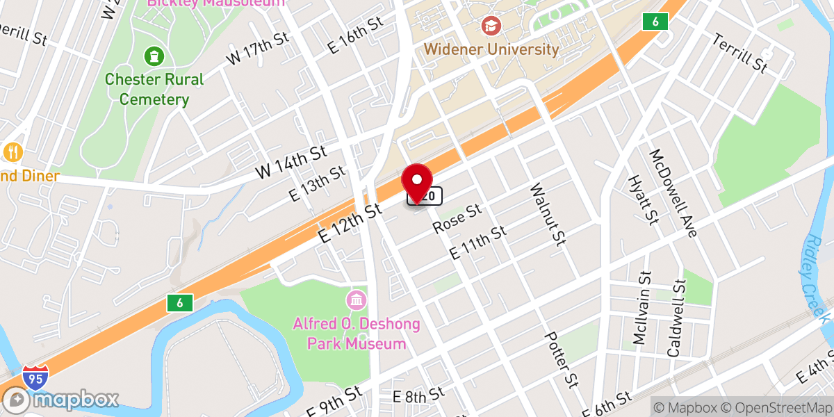 Map showing location of True Way Church of Christ Jesus Apostolic Faith, Inc.