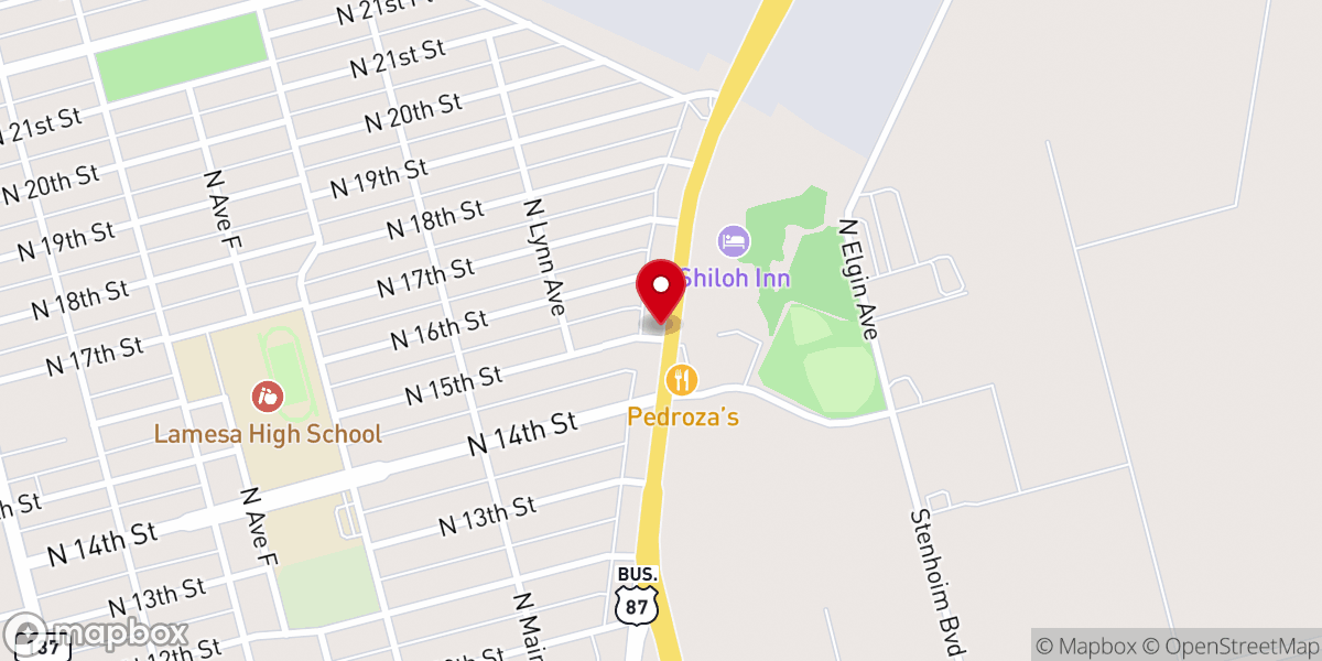 Map showing location of Foursquare Church Parsonage