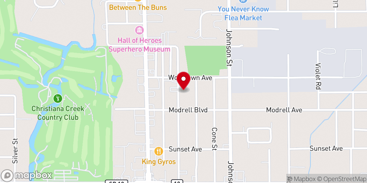 Map showing location of Unitarian Universalist Fellowship of Elkhart