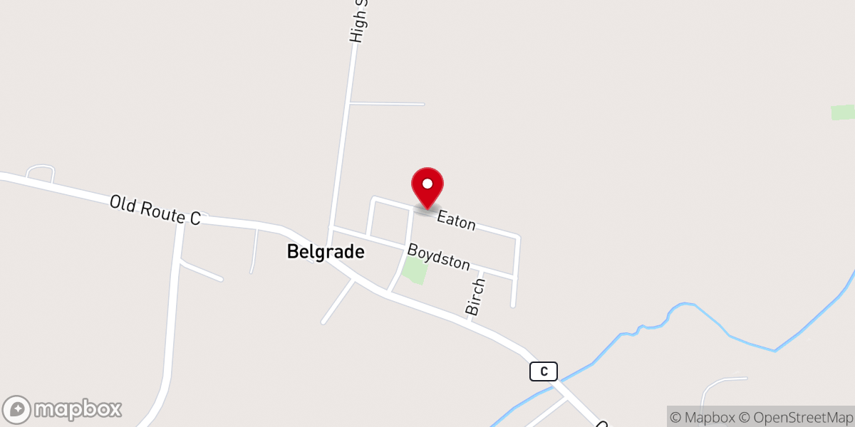 Map showing location of Pentecostal Church of God