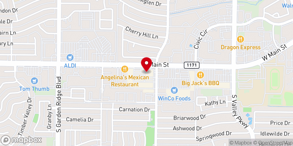Map showing location of RCCG Jesus House Denton