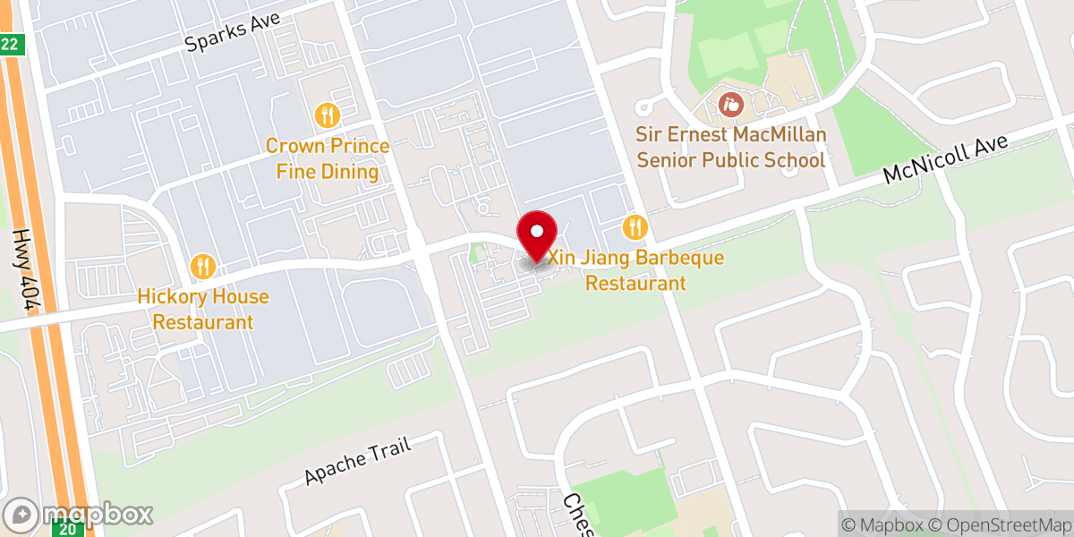 Map showing location of Canada Guan Yin Tang Culture Centre