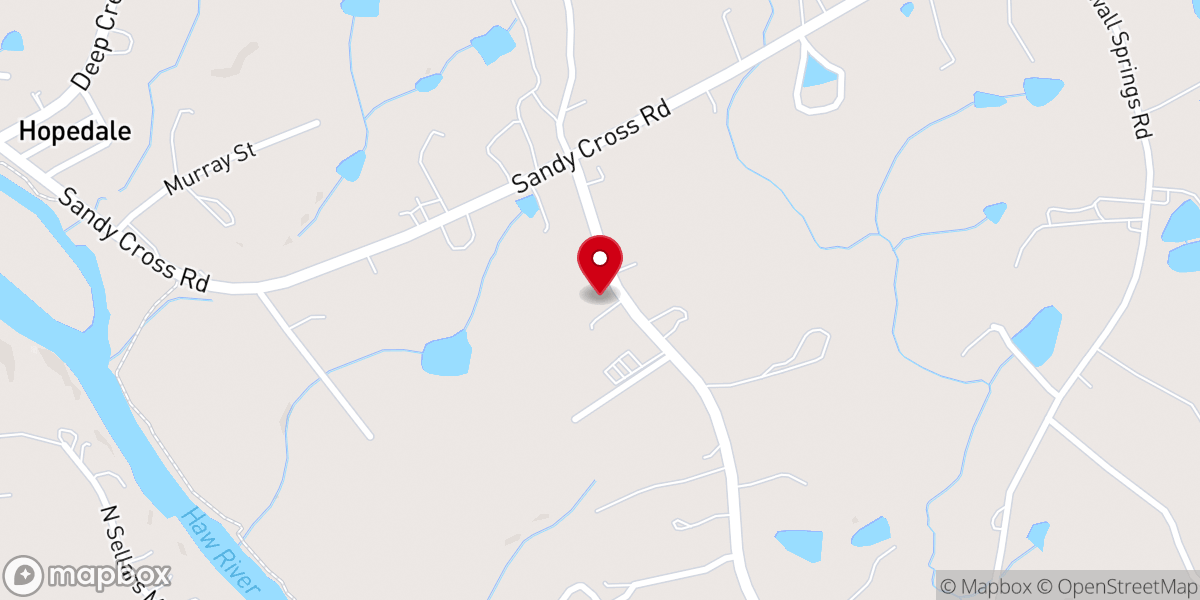 Map showing location of Riverdale Baptist Church