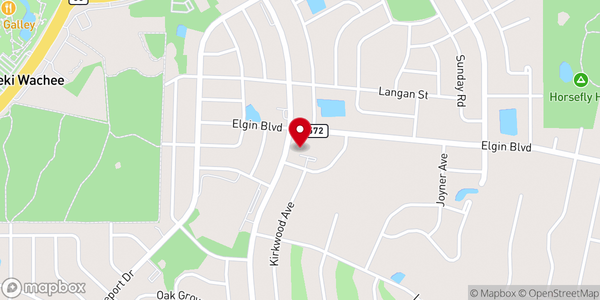 Map showing location of Spring Hill Church of Christ