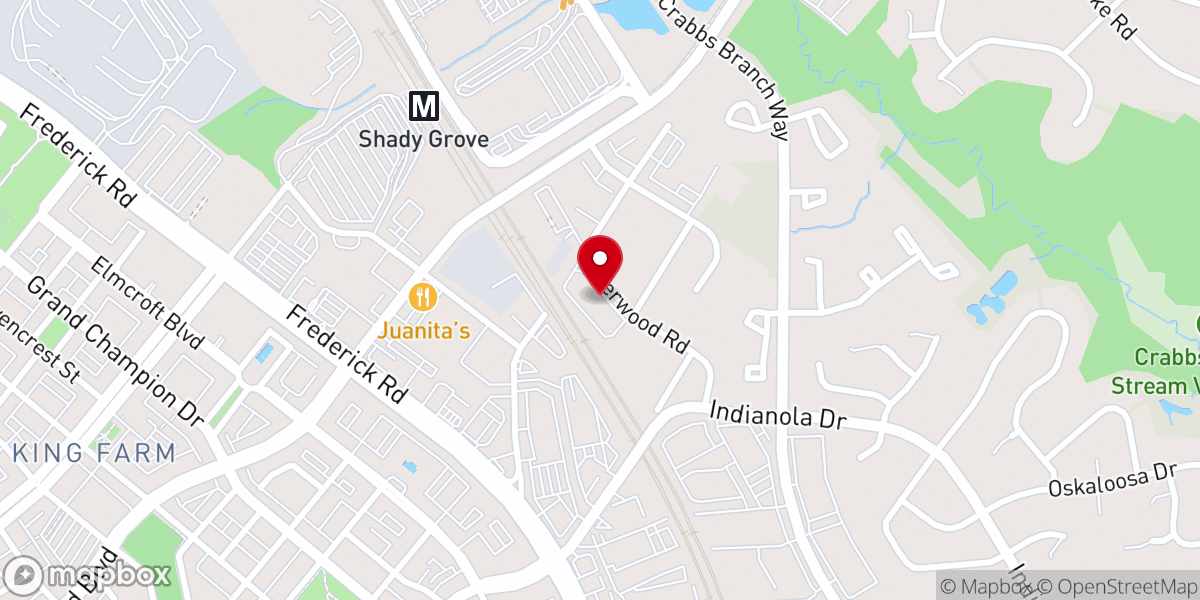 Map showing location of healing and deliverance ministry