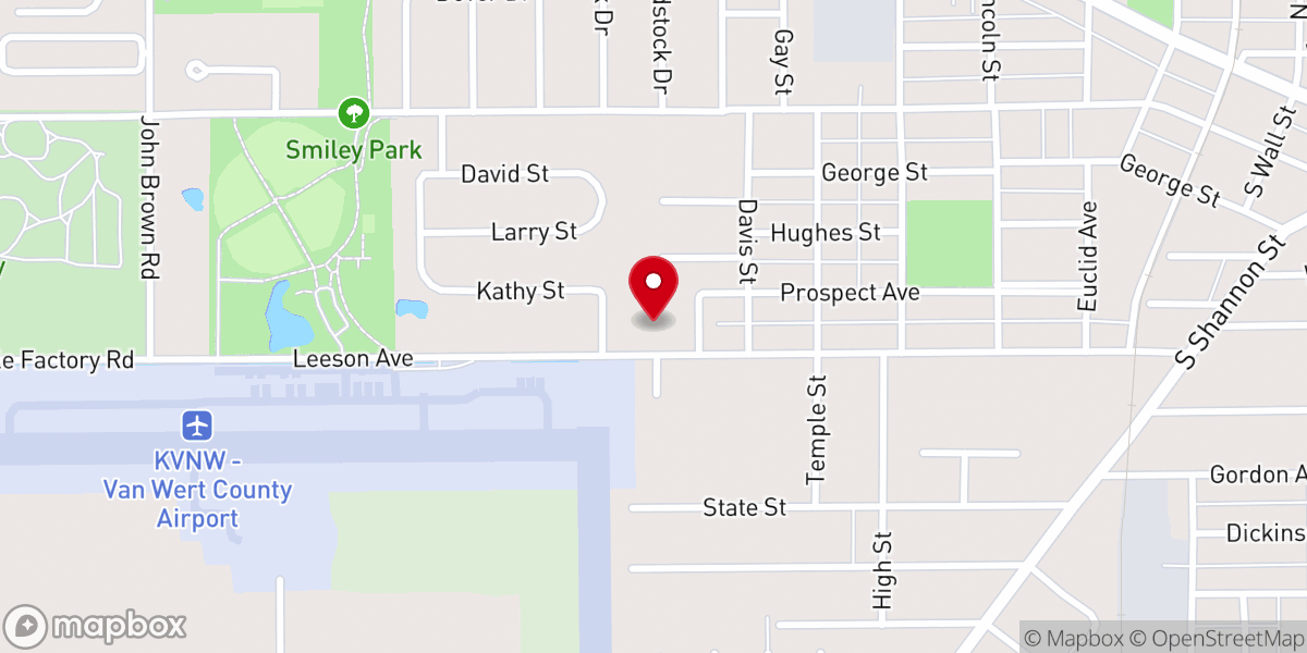 Map showing location of Pentecostal Way Church