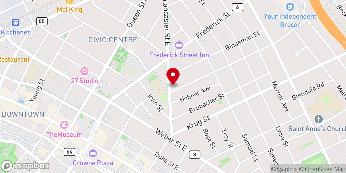 Map showing location of Evangelical Missionary Church of Canada