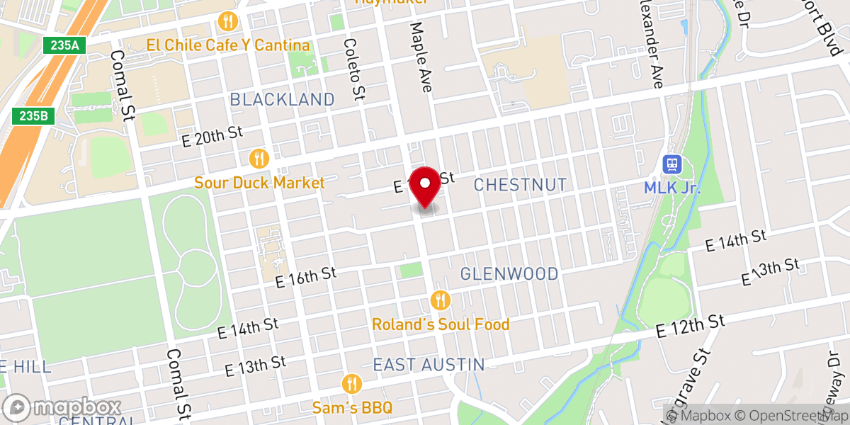 Map showing location of Zion Hill Missionary Baptist Church