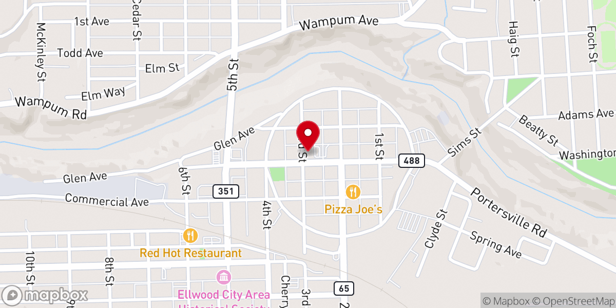 Map showing location of The Fountain - 1st Baptist Church Initiative