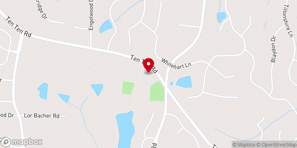 Map showing location of Fairview Baptist Church
