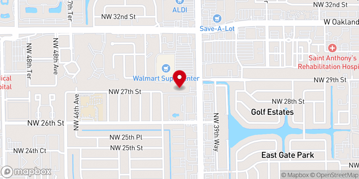 Map showing location of Ascension Peace Presbyterian