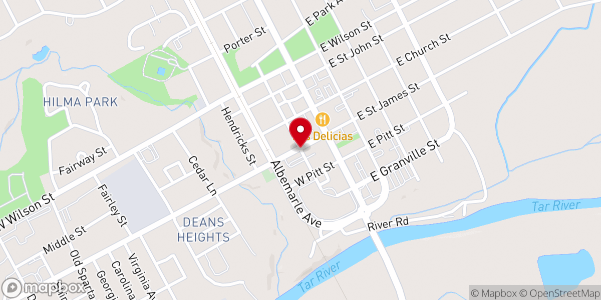 Map showing location of Mayo's Chapel Baptist Church