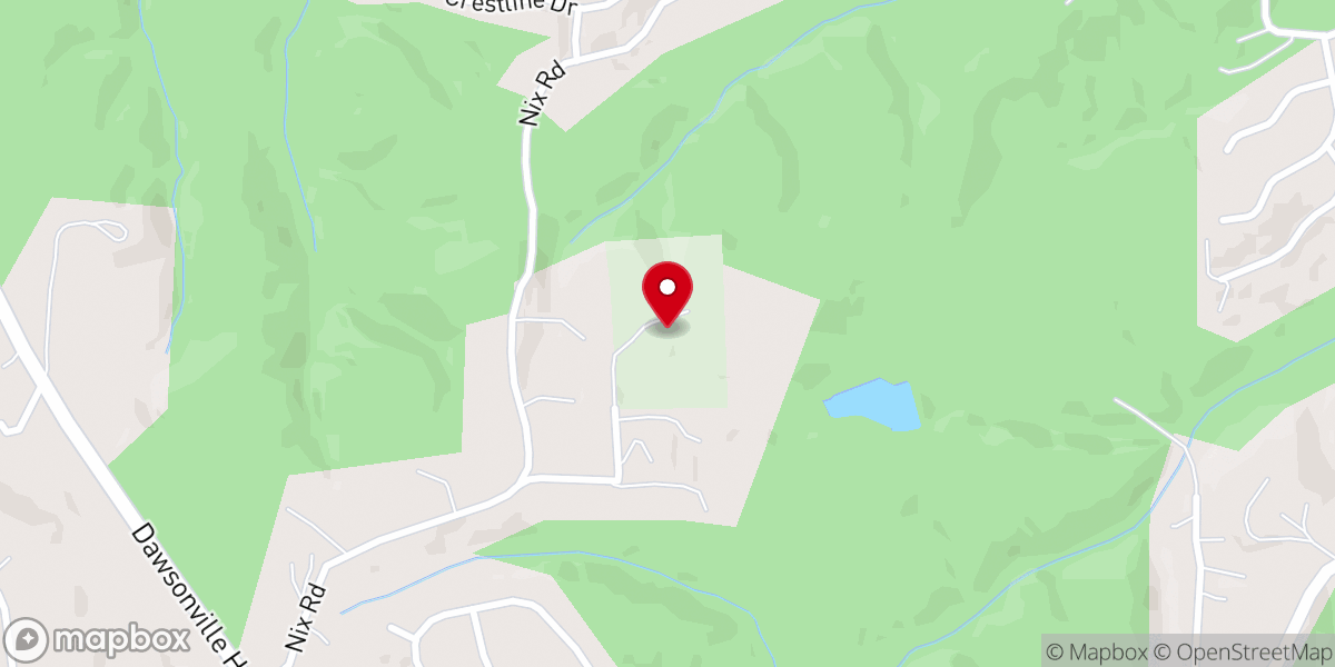 Map showing location of White Laurel Estate