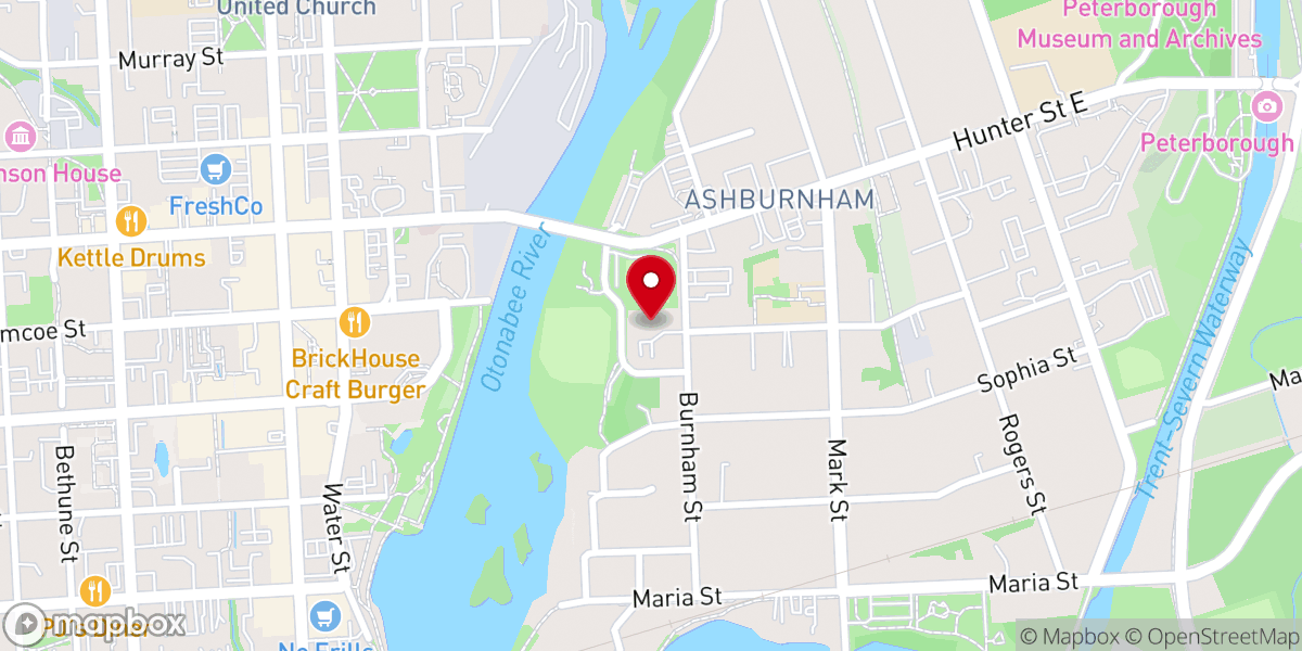 Map showing location of LCG Peterborough Lions Community Centre