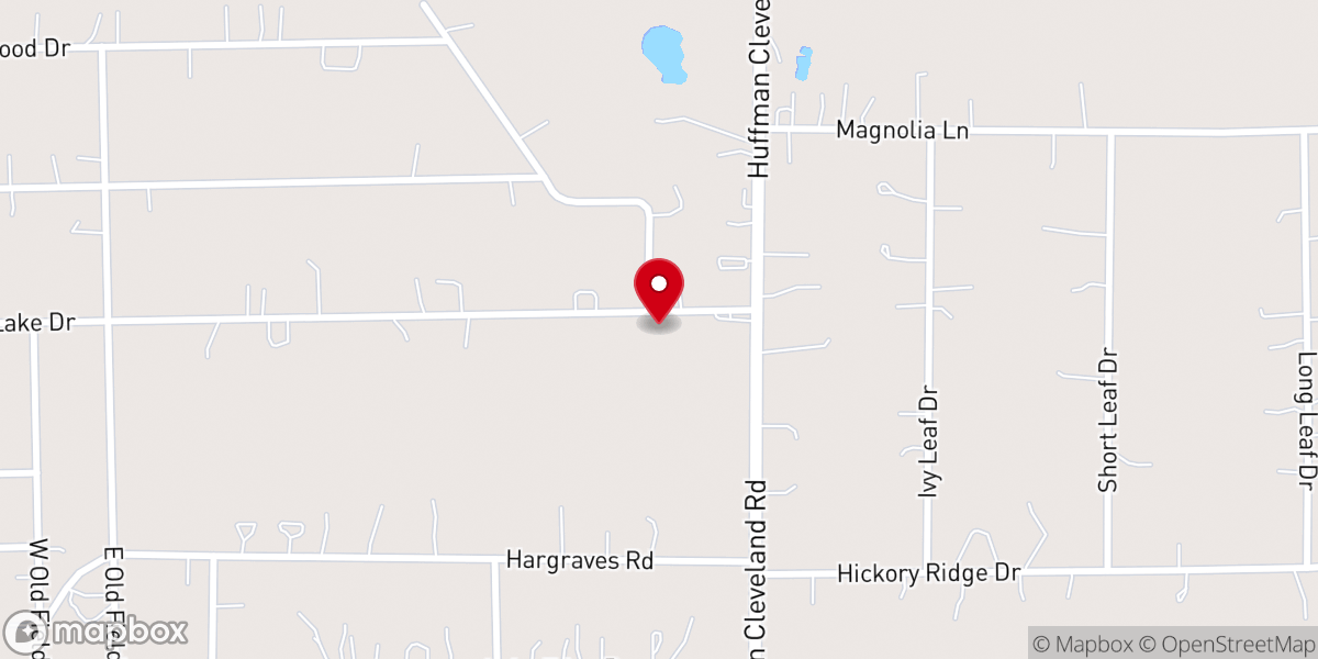 Map showing location of Glad Tidings Pentecostal Church Of God