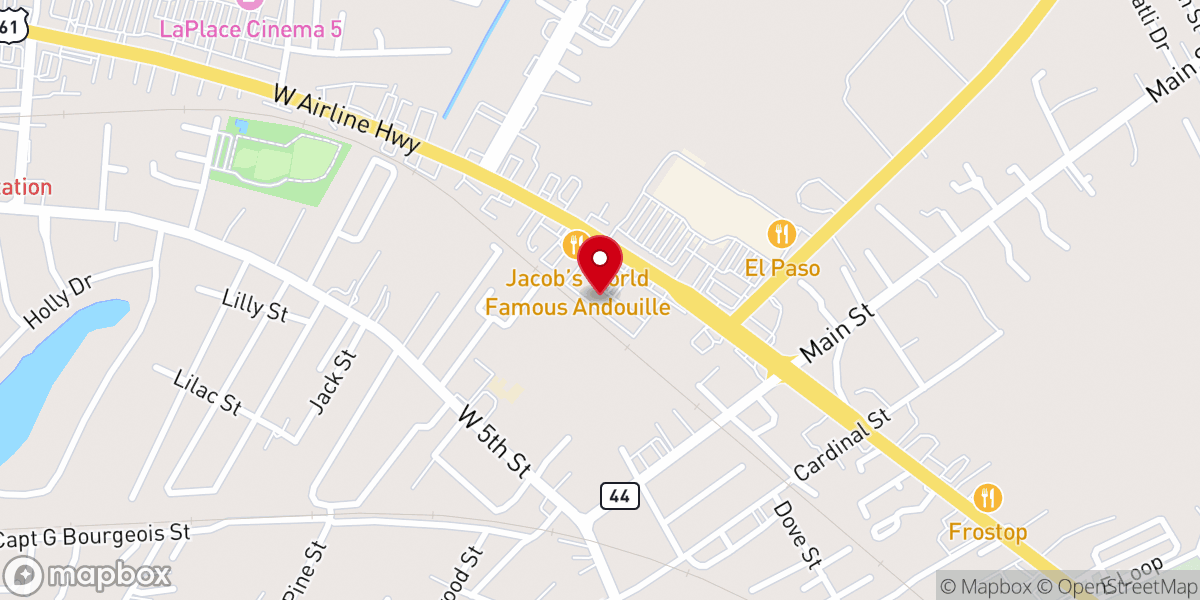 Map showing location of Department of Children & Family Services