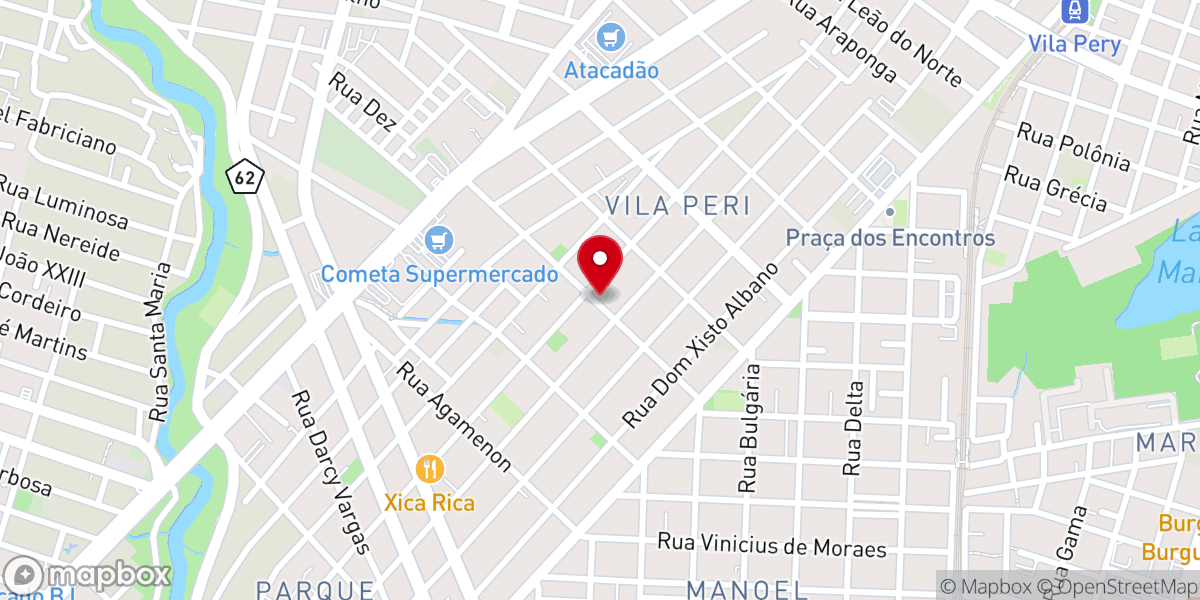Map showing location of Igreja Pentecostal Deus é Amor | Vila Peri (Anexo)