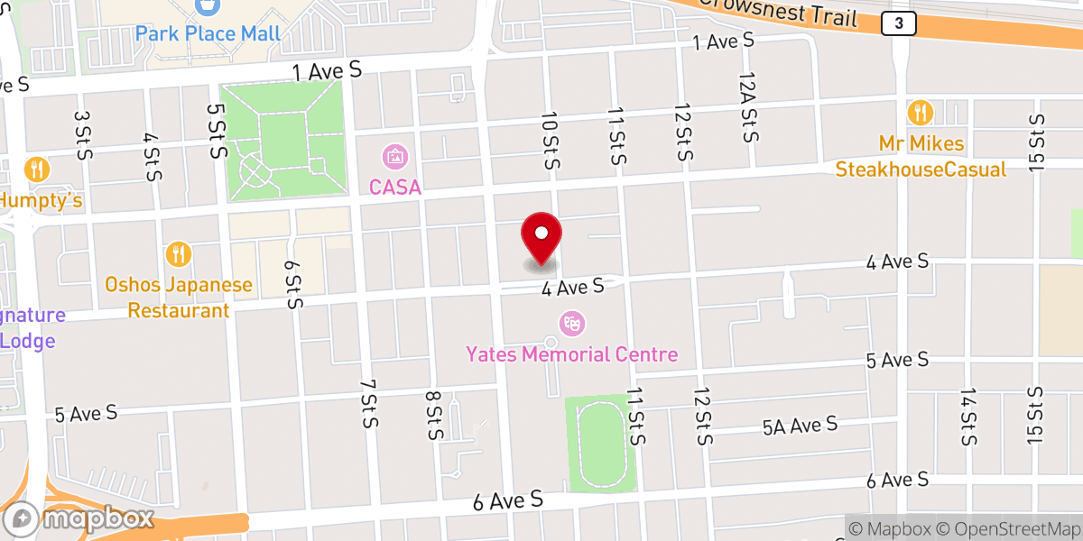 Map showing location of St Patrick's Church