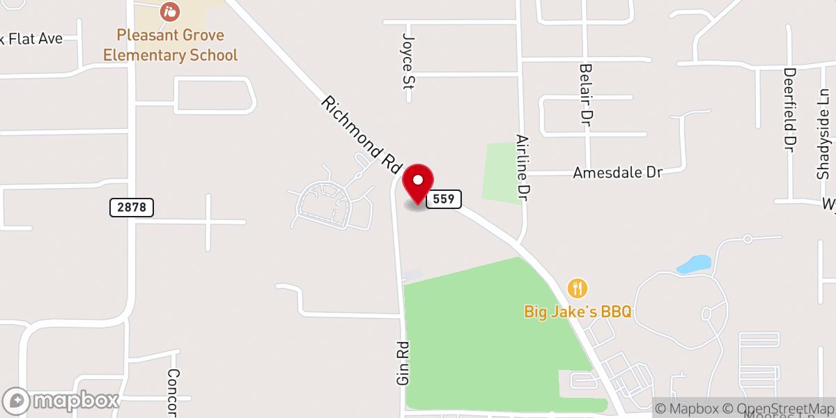 Map showing location of Grace Fellowship Church of God