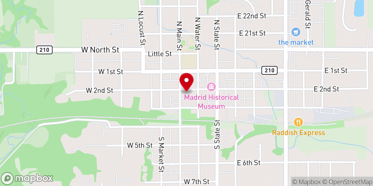 Map showing location of Aspen Grove