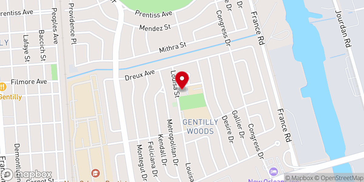 Map showing location of Saint Gabriel The Archangel Catholic Church